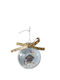 Hängendes Kugel Ornament Ornament Schwarz 8cm