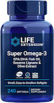 Life Extension Super Omega-3 | With Sesame Lignans & Olive Extract [240 Softgels]