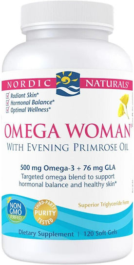 Nordic Naturals Omega Woman [120 Softgels] Λεμόνι
