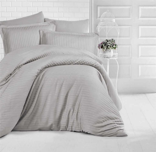 Linea Home Pillowcase Set Silver 52x72cm.
