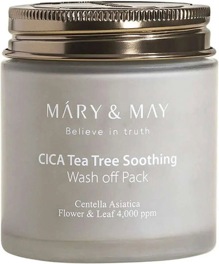 Mary And May Cica Tea Tree Soothing Wash Off Pack 125g