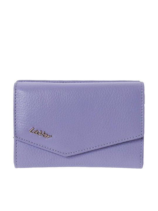 Small Leather Women's Wallet Classic with RFID Purple