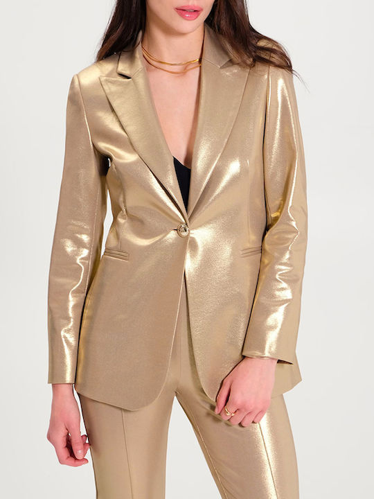 Rinascimento Damen Blazer Gold