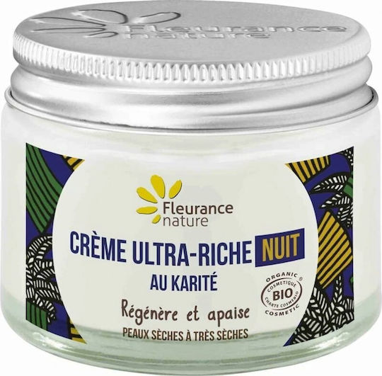 Fleurance Nature - Shea Butter Нощен Крем с Богата Текстура 50мл