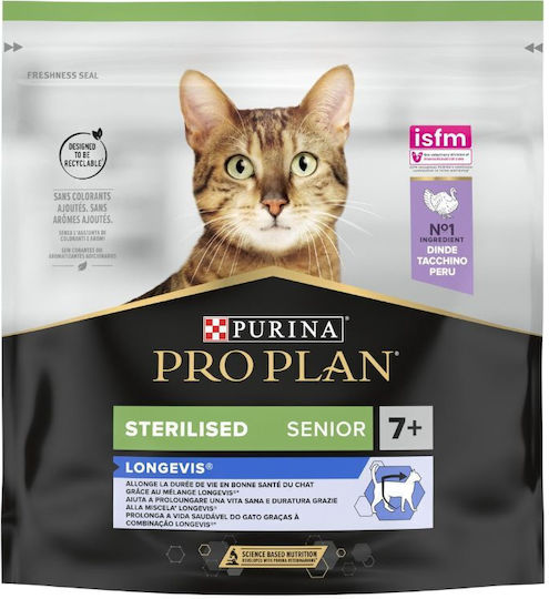 Pro Plan Dry Food for Sterilized Cats with Sensitive Urinary with Turkey 0.4kg