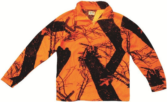 Univers Πουλόβερ Fleece σε Πορτοκαλί χρώμα