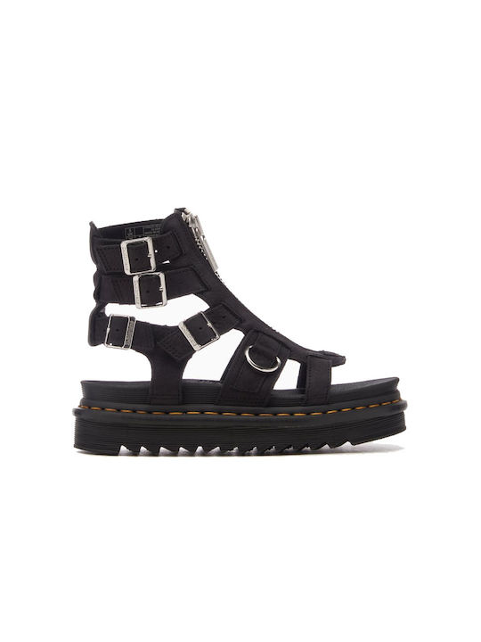 Dr. Martens Synthetic Leather Women's Sandals Charcoal Grey