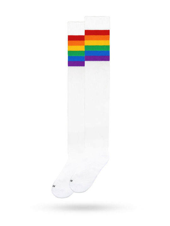 American Socks Rainbow Pride Socks White