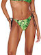 Slip Bikini Inferioare Cu Dantelă Verde