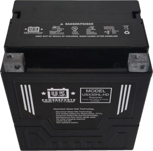 MotoBatt Motorradbatterie YTX30L-BS mit Kapazität 31Ah