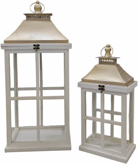 Ankor Комплект фенерчета С крака Бели 2бр