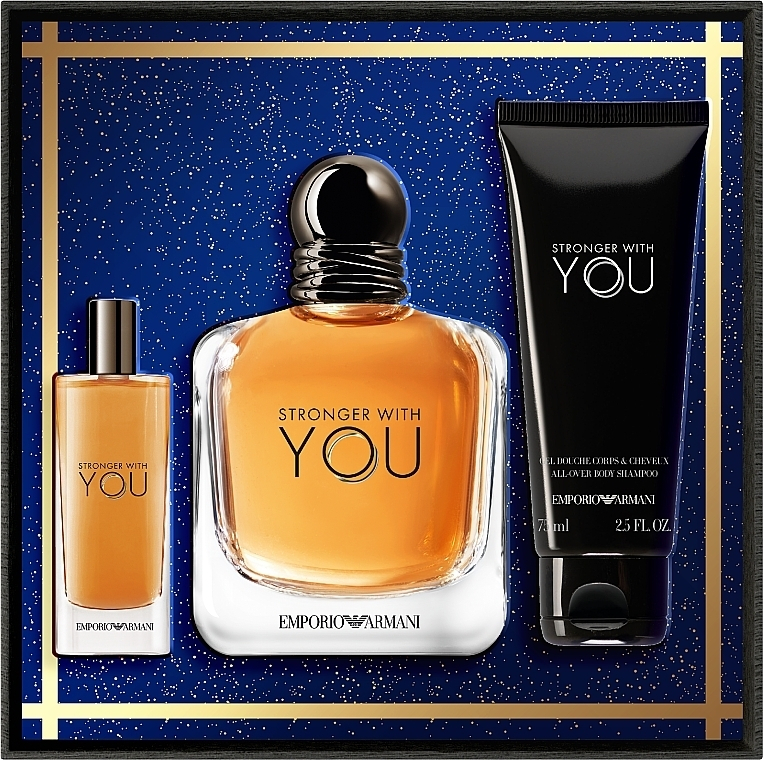 Armani Stronger With You Giftset Edt 100ml edt 15ml shower Gel 75ml Set X 190 Ml Skroutz.gr