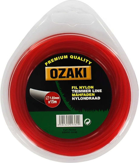 Ozaki 02-000021 Mähfaden Länge 15m und Dicke 1.6mm