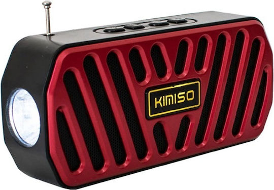 KMS-05A Bluetooth Speaker 5W with Radio and Battery Life up to 3 hours Red