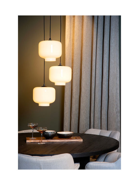 Lucide Lightning Pendant Light Beige with Socket E27