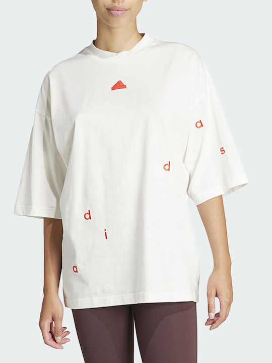 Adidas Damen Sport T-Shirt Weiß