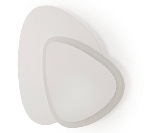 Artekko Lamp Wall with Integrated LED and Warm White Light 25x25cm