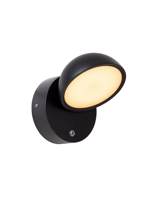 Lucide Lightning Επιτοίχιο Εξωτερικό Φωτιστικό LED IP54 12W με Θερμό Λευκό Φως