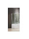 Devon Fixed Side Bathtub 67-69x140cm Clean Glass Chrome