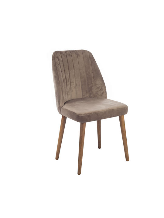 Alfa Dining Room Velvet Chair Coffee 50x55x88cm