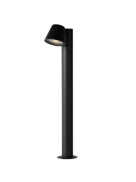 Lucide Lightning Φωτιστικό Κολωνάκι Εξωτερικού Χώρου 4.5W IP44 για Ντουί GU10 Γκρι