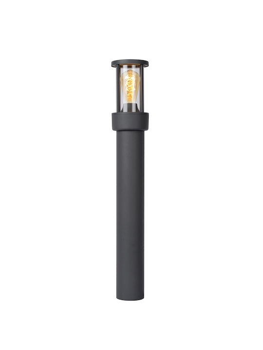 Lucide Lightning Φωτιστικό Κολωνάκι Εξωτερικού Χώρου 15W IP44 για Ντουί E27 Γκρι