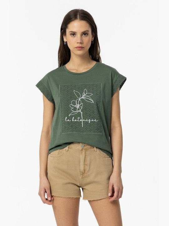Tiffosi Γυναικείο T-shirt Πράσινο