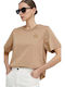 Hugo Boss Women's T-shirt Beige