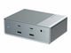 Targus HyperDrive GEN2 USB-C Докинг станция с HDMI/DisplayPort 4K PD Ethernet и свързване 3 монитора Сребрист