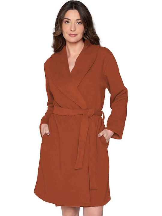 Jeannette Lingerie Winter Damen Robe Braun