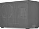 Ssupd Meshroom D Mini Tower Computer Case with Window Panel Fossil Grey