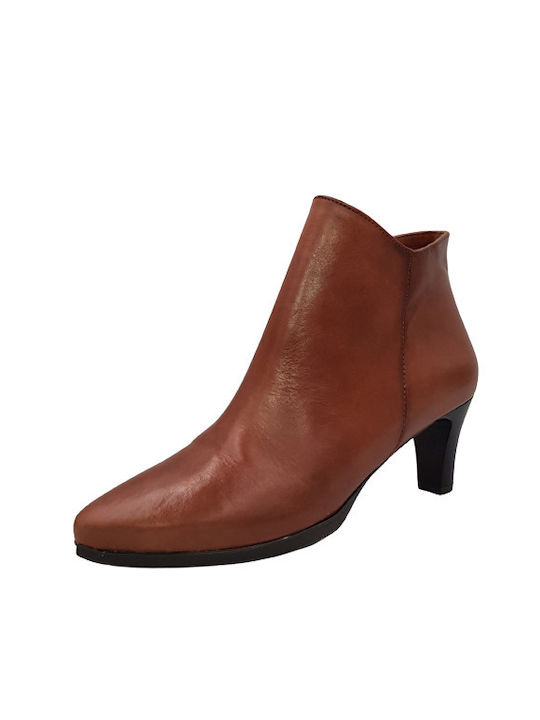 Desiree Shoes Leather Women's Ankle Boots Tabac Brown