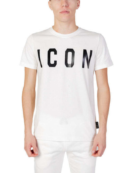 Icon Ανδρικό T-shirt Κοντομάνικο Λευκό