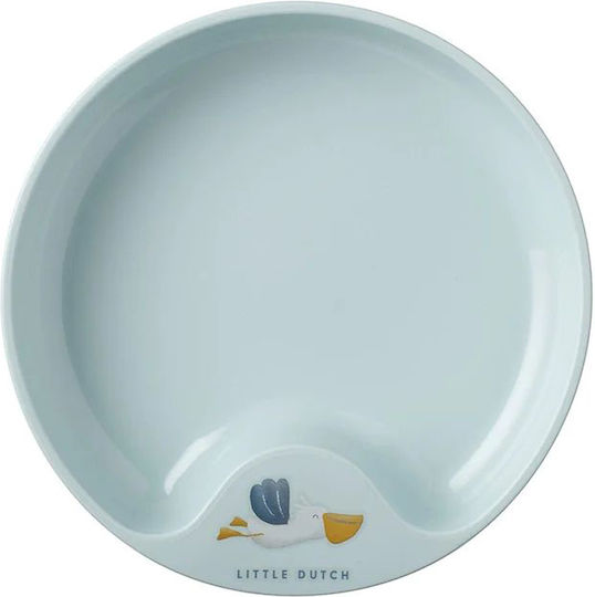 Little Dutch Baby Food Plate Sailors Bay Blue