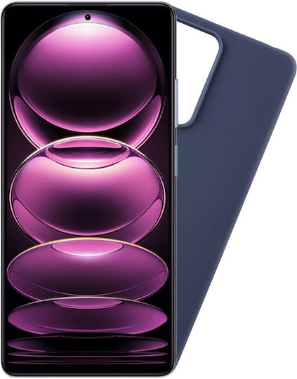 Volte-Tel Back Cover Σιλικόνης με Λουράκι Μπλε (Redmi Note 12 Pro 4G)