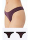 Minerva Women's Brazil 2Pack Seamless Purple