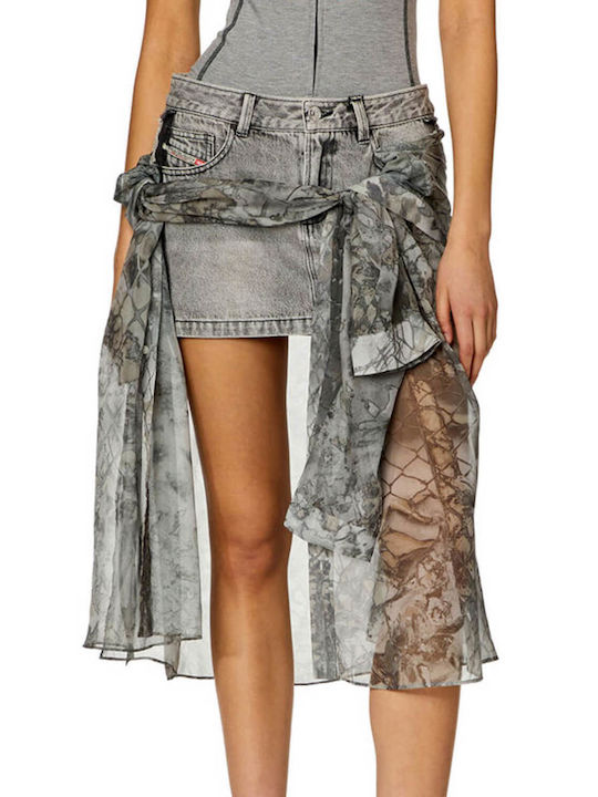 Diesel Denim Skirt Black