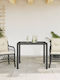 vidaXL Outdoor Lounge Set Bistro 3 Pieces Black with Pillows