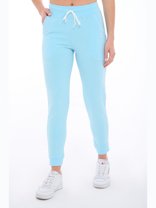 Bodymove Damen-Sweatpants Jogger Hellblau