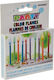 Unique Birthday Candle Multicolored 10pcs U34099