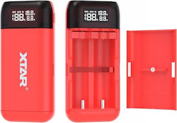 XTAR PB2SL USB Φορτιστής 2 Μπαταριών Li-ion Μεγ...