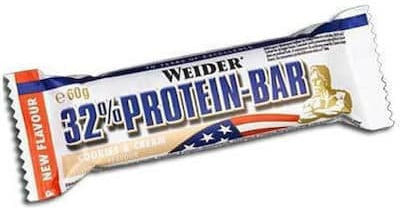 Weider Nutrition Bars with 32% Protein & Flavor Cookies & Cream 12x60gr