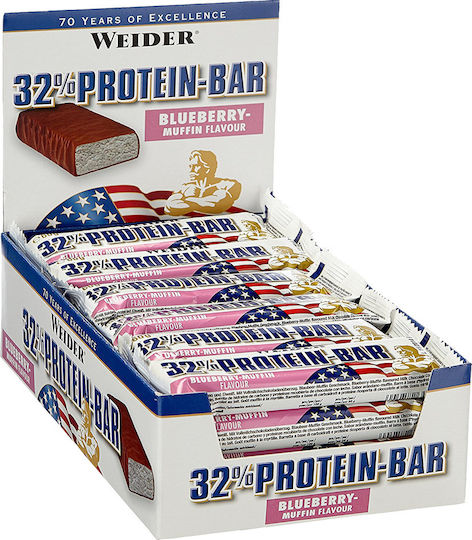 Weider Μπάρες με 32% Πρωτεΐνη & Γεύση Coconut 12x60gr