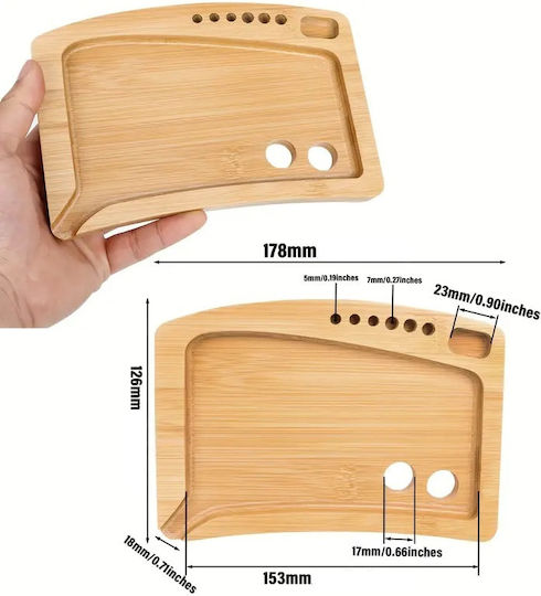 Panora Rolling Tray 21.6mm 17.8cm Γκρι