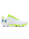 Under Armour Clone Magnetico Pro 3.0 FG Low Football Shoes with Cleats White