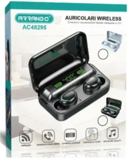 Arrango AC48295 In-ear Bluetooth Handsfree Ακουστικά με Θήκη Φόρτισης Λευκά