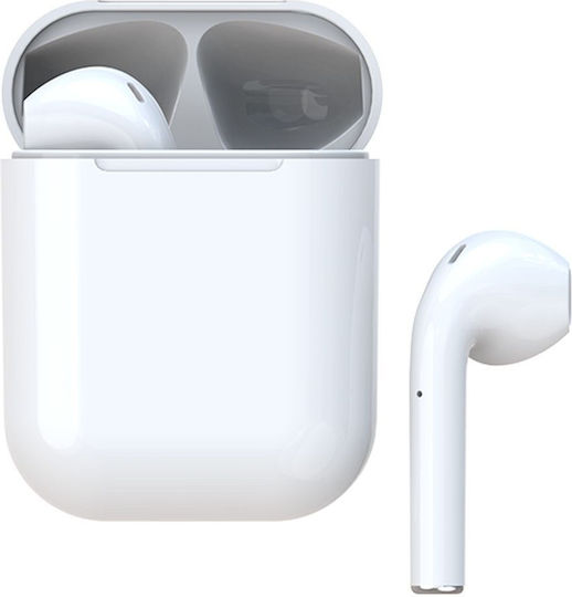 Pavareal Apro 2 Plus Earbud Bluetooth Handsfree Ακουστικά με Θήκη Φόρτισης Λευκά