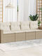 Canapea Cu Patru Locuri De Exterior Din Rattan Cu Perne 55x55x69cm