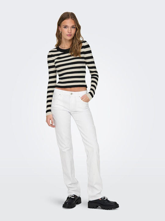 Only Women's Jeans in Straight Line White