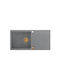 GraniteQ Evan 146 Xl Drop-In Chiuvetă din Granit Sintetic L100xW50cm Gri